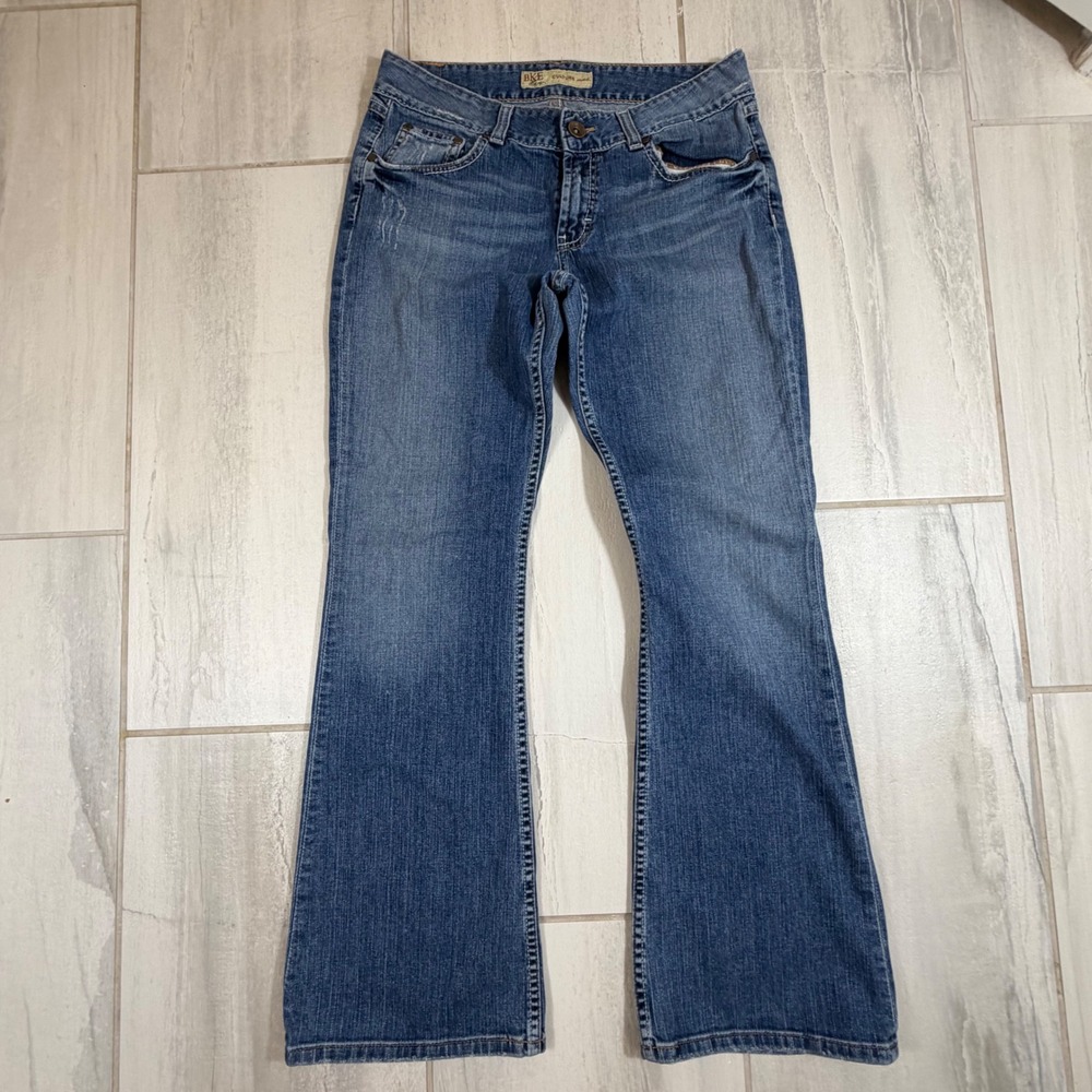BKE Culture Stretch Flare Jeans Womens 31x31.5 Medium Wash BWX1374 Denim